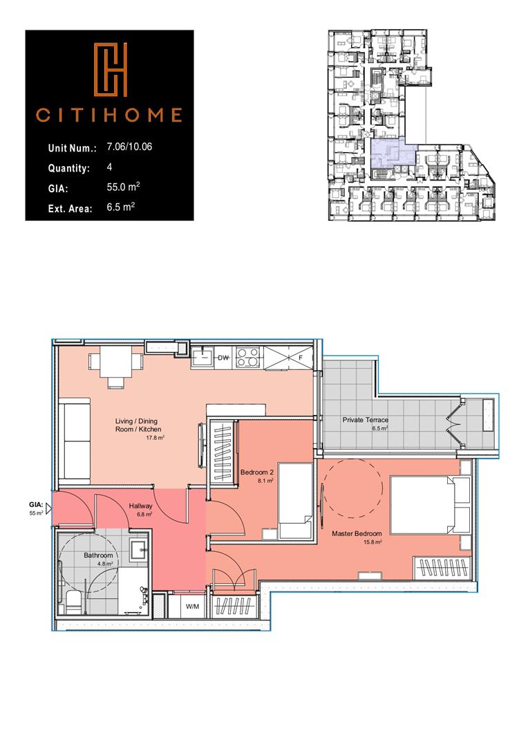 Image of Apartment - 2 Bedrooms - 1 Bathrooms for Sale in Victory Suites-Gibraltar, Image 6